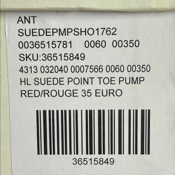 Brand new Anthropologie - Vanessa Tao - Red Suede Women's Heels - Picture 11 of 11